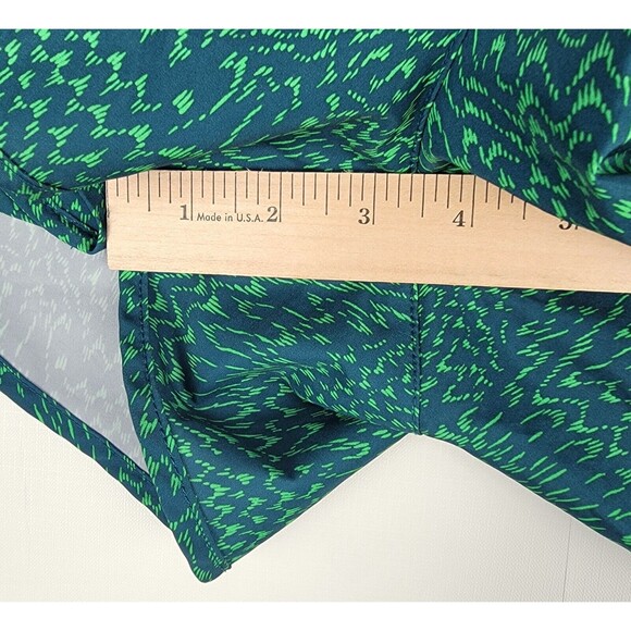Nike Women's Sz S Dri FIT Modern Tempo Print Zip Pocket 3" Running Shorts Green - Picture 4 of 12